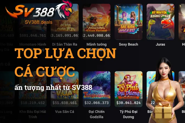 Những sản phẩm cá cược nổi bật làm nên tên tuổi SV388